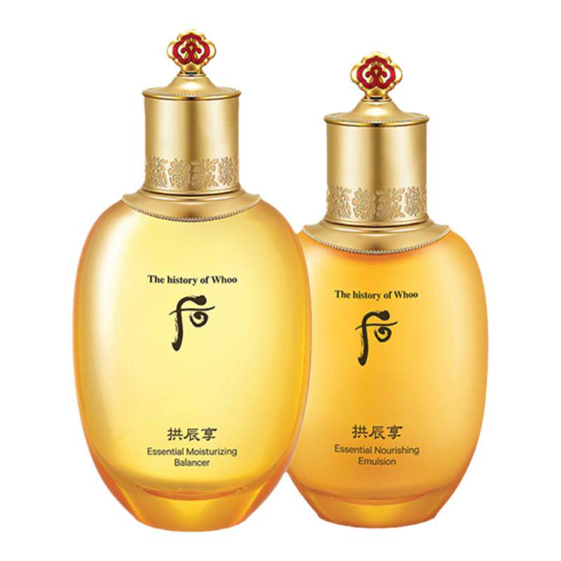 whoo后拱辰享气韵生水乳套装补水保湿水油平衡去黄提亮护肤品正品