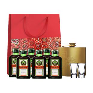 【聚餐送礼】网红野格利口酒力娇酒40ml*6瓶+shot杯*2+金色酒壶