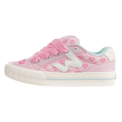 顽刻官方贝果爱心猫爪logo增高复古休闲低帮软底学生男女面包板鞋