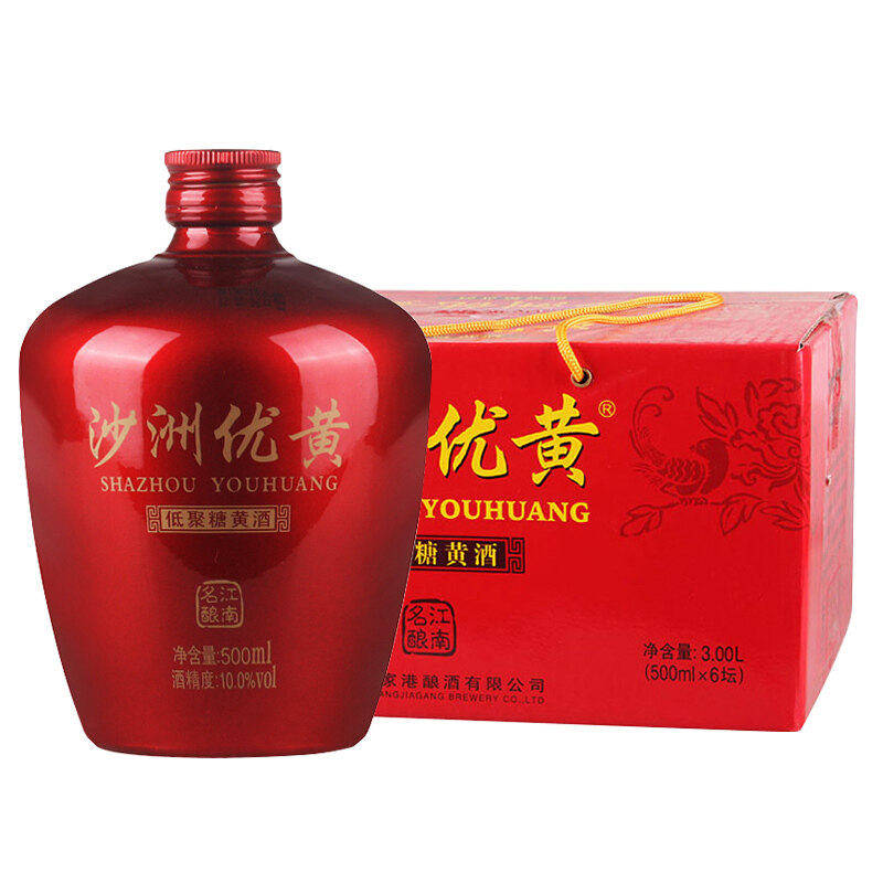 瓶装沙优六年陈酿五星小红坛黄酒