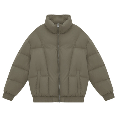 立领短款羽绒服面包服设计感帅气