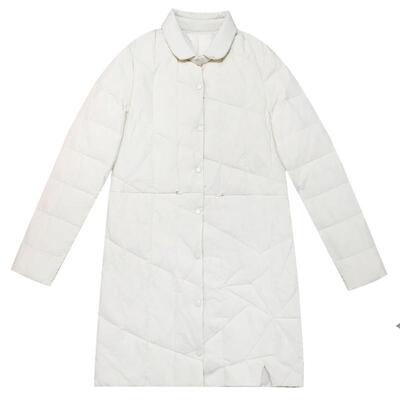 通勤记忆面料中长款轻薄羽绒服