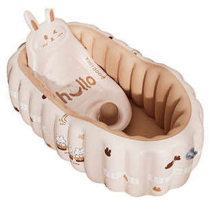 便携式婴儿充气浴盆新生儿浴池可折叠儿童洗澡盆宝宝泡澡沐浴桶