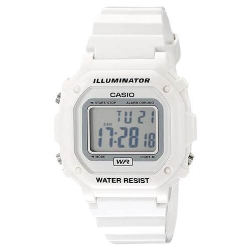 卡西欧冰淇淋马卡龙数字手表 白色ins风 复古男女方块F108WHC-7B