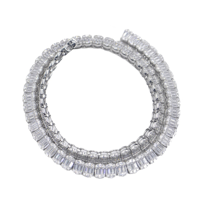 wbj定制珠宝10mmt项链银镀金