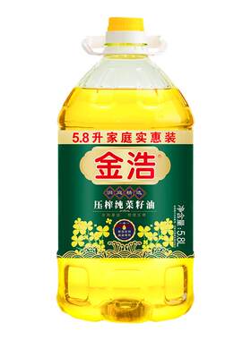 金浩非转基因一级压榨菜籽油5.8L