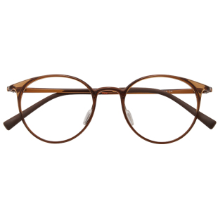 欧阳娜娜同款近视眼镜女可配散光高度数素颜镜架冷茶色超轻小圆框