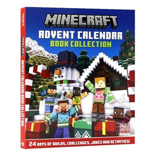 我的世界 降临节圣诞节倒数日历 英文原版绘本 Minecraft Advent Calendar Book Collection Mojang MC游戏周边书精装大开