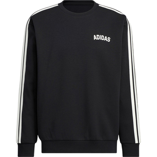 Adidas/阿迪达斯正品2025秋冬款男士运动保暖圆领套头卫衣KC2850