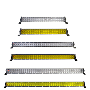 汽车led长条射灯凸透镜聚光超亮远光灯12V24伏改装中网爆闪杠灯