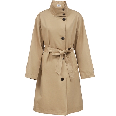 ONLY可拆卸腰带中长款风衣外套