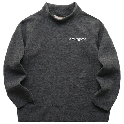 秋冬款儿童半高领德绒打底衫保暖