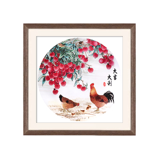 2026新款十字绣高级感客厅寓意好大吉大利简单手工刺绣新婚礼物