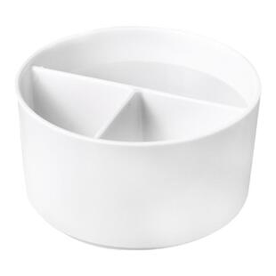 三格仿瓷笔洗多功能塑料笔洗国画书法毛笔笔洗水彩美术文房四宝笔墨盒笔洗水盂书法初学者装墨汁笔洗