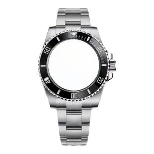 手表配件改组装水鬼表壳表带潜水陶瓷圈40MM精钢适用日本8200机械