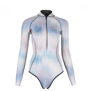 BESTDIVE潜好隐形自由潜湿衣女神2-3MM超弹比基尼长袖连体潜水服