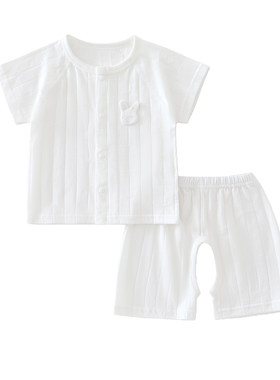 宝宝衣服夏季薄款睡衣分体套装