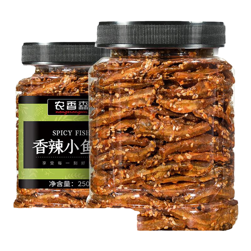 下酒菜麻辣小鱼干解馋爽口