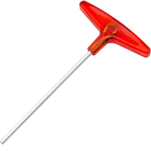 EIGHT日本进口百利加长T型内六角扳手单个带手柄内6角螺丝刀工具