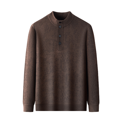 罗蒙2025秋冬季男士加厚保暖卫衣