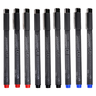 【官方旗舰店】SAKURA樱花油性针管笔玉雕勾线笔玉石玉器雕刻画线笔美术学生专用彩色绘图笔手绘漫画勾边笔