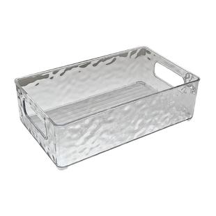 桌面收纳盒亚克力化妆品透明筐宿舍家用面膜盒子ins可叠加置物架