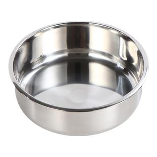 304不锈钢直身盘子加深平底圆盘商用蒸糕盘凉皮盘蛋糕模具发糕盘