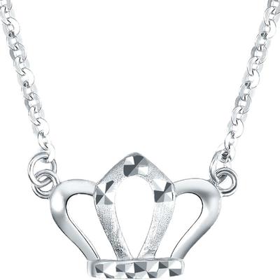 周六福铂金项链吊坠女PT950