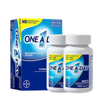【自营】拜耳oneaday男女士复合维生素片膳食补维b矿物质