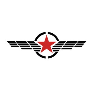二战五角星引擎盖车贴