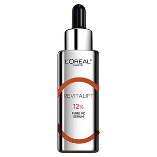 欧莱雅VC精华液早c晚a真C瓶美白紧致抗皱老抗氧化原型纯维C男女士