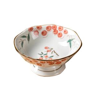 中式高脚茶点盘宋代美学点心盘陶瓷茶歇摆盘干果碟糕点小吃盘供盘