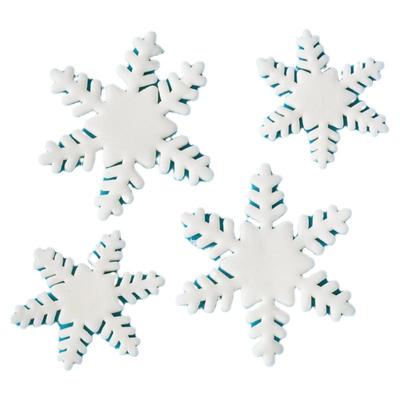 大小雪花巧克力蛋糕装饰生日插件