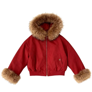 大毛领羽绒派克服外套女冬季2025新款白鸭绒宽松保暖加厚短款上衣