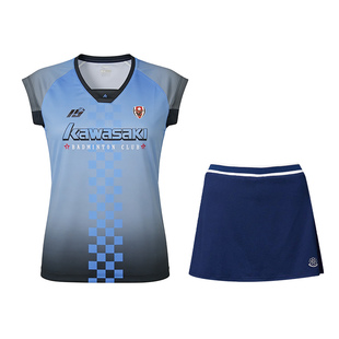 kawasaki川崎羽毛球服新款太阳花比赛系列运动跑步训练服速干透气