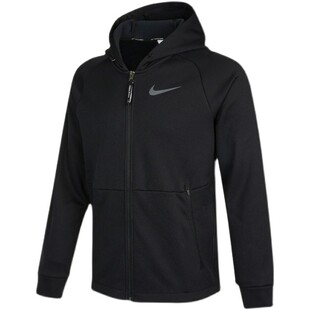 NIKE耐克运动套装男2022健身加绒外套跑步训练保暖夹克DD2125-010