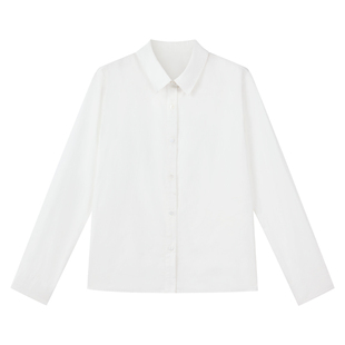 图曼朵白色长袖衬衫女2026新款轻职场女士面试考公职业正装衬衣