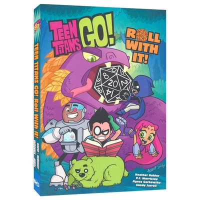 Teen Titans Go Roll with It 少年泰坦出击 顺其自然 桌游游戏之夜 DC全彩漫画 青少年图像小说 幽默搞笑 英文原版进口图书