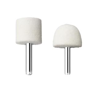 羊毛磨头抛光轮带柄金属镜面打磨头3mm6玉石翡翠抛光工具打磨神器