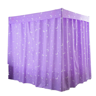 遮光帘出租屋床边围布床帘家用双人床隐私遮挡帘防尘顶全包围ins