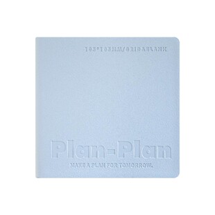 Planwith方形笔记本本子小号高颜值可平摊方格空白本便携随身学生软皮读书笔记本考研记事本加厚随手记日记本