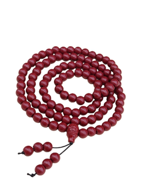 朱砂108颗弟子珠手链挂脖项链