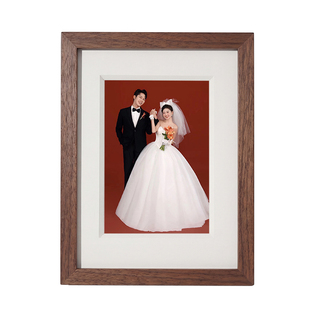 结婚照相框实木六寸相框摆台高级感678寸相框定制洗照片加相框