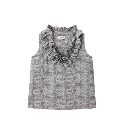 Sesaar赛萨 25新款Saela塞拉花边背心日本宝特瓶花卉印花上衣百搭