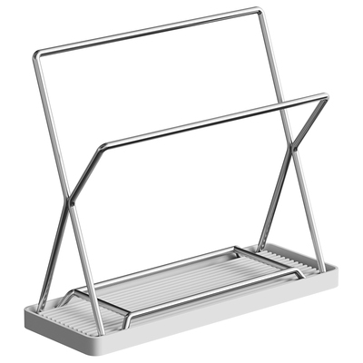 304不锈钢免安装抹布架