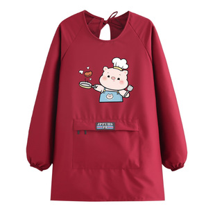 26爆款舒适围腰防泼水耐穿围裙防油厨房做饭干活餐饮罩衣工作服女