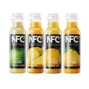 农夫山泉NFC鲜榨冷藏果汁饮料芒果苹果凤梨橙汁鲜果冷压榨300ml