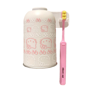 日式可爱磁吸漱口杯牙刷置物架壁挂刷牙杯倒挂电动牙刷挂架免打孔