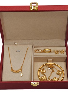 新娘首饰套装摆件订婚假三金五金