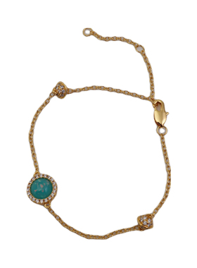 XMR欧美小众设计天然石星球手链